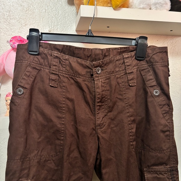 The North Face Brown Cargo y2k Pants Size 10 Short - Picture 2 of 10